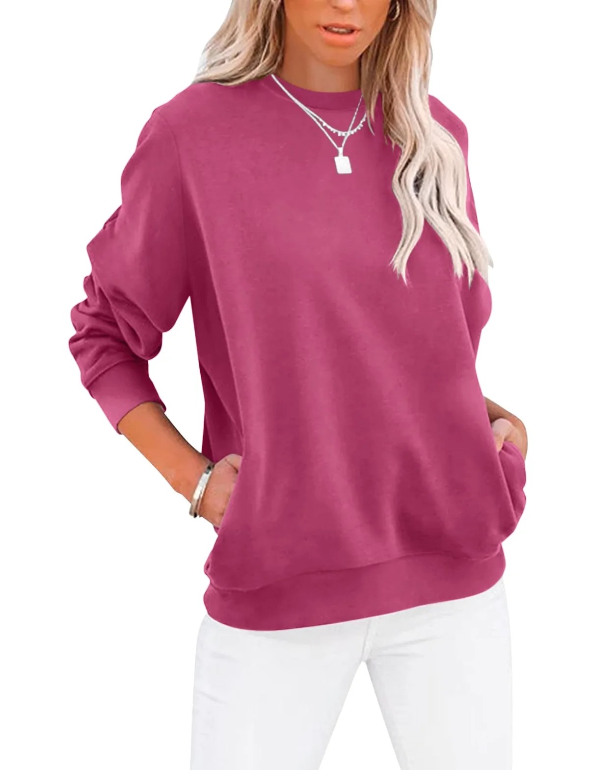 TICTICMIMI Crewneck sweatshirt with side pockets